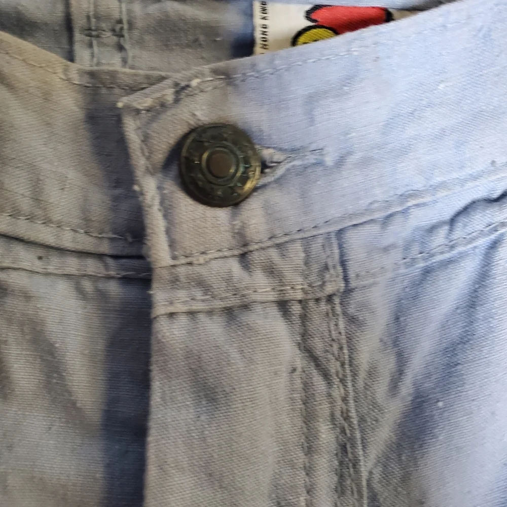 Vintage Window Pane Patchwork Bell Bottom 1970s Womens Jeans - Picture 11 of 12